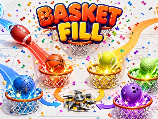 Basket Fill: Ball Puzzle
